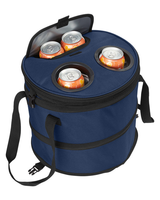 The Belle Mare Pop Up 28 Can Cooler Bag - 10.6"h x 11.8" dia